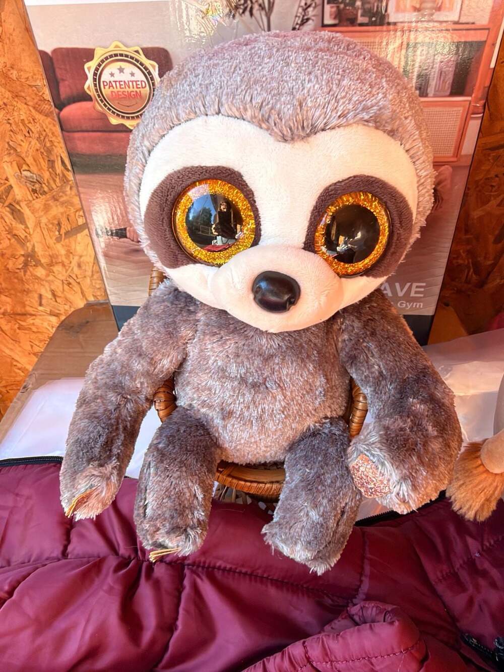 TY Dangler 9" Beanie Boo Large Sloth Plush Figure